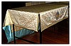 Processional Canopy White/gold Church Fabric Blue silk lining